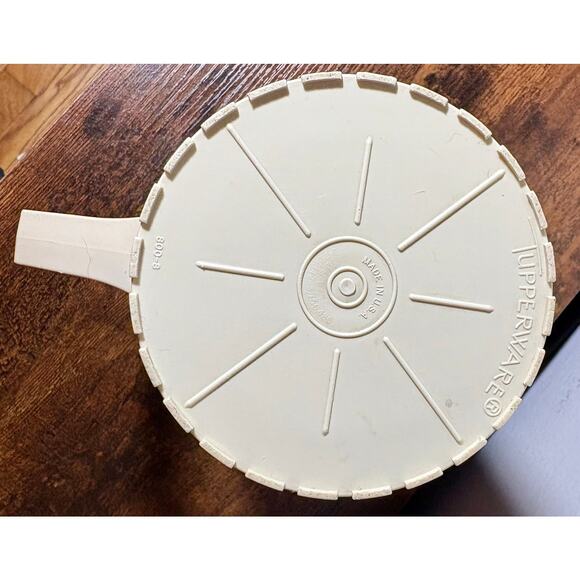 VTG MCM Tupperware 2 Qt Pitcher 800-8 Almond & Harvest Gold Push Button Lid  B13 - Picture 10 of 11